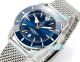BLS Swiss Replica Breitling Blue Dial Superocean Heritage Milanese Steel Watch (3)_th.jpg